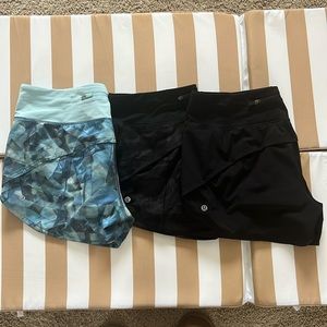 Lululemon Speedy Up Short 2.5” Size 10 Bundle